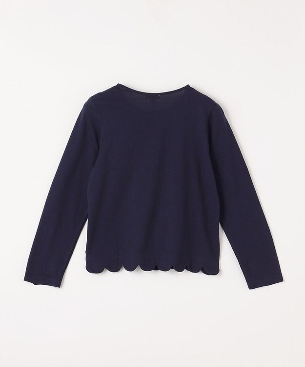 ANY KIDS 接触冷感 UVケア カーディガン ネイビー