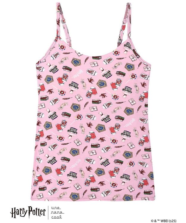 une nana cool 【ハリー・ポッターコラボ】 Harry Potter * une nana cool カップ付きキャミソール ピンク