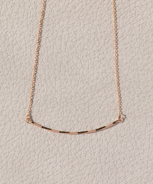 Phoebe ツイストラインネックレス　ローズゴールド ローズゴールド