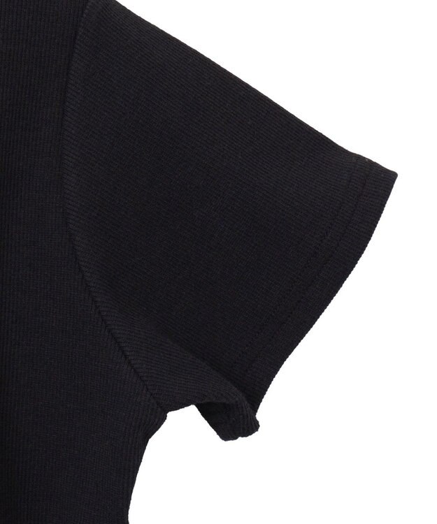 WEGO プレートデザインワンショルトップス ブラック