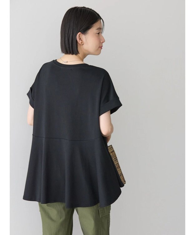 AMERICAN HOLIC フレアヘムフレンチスリーブカットプルオーバー Black