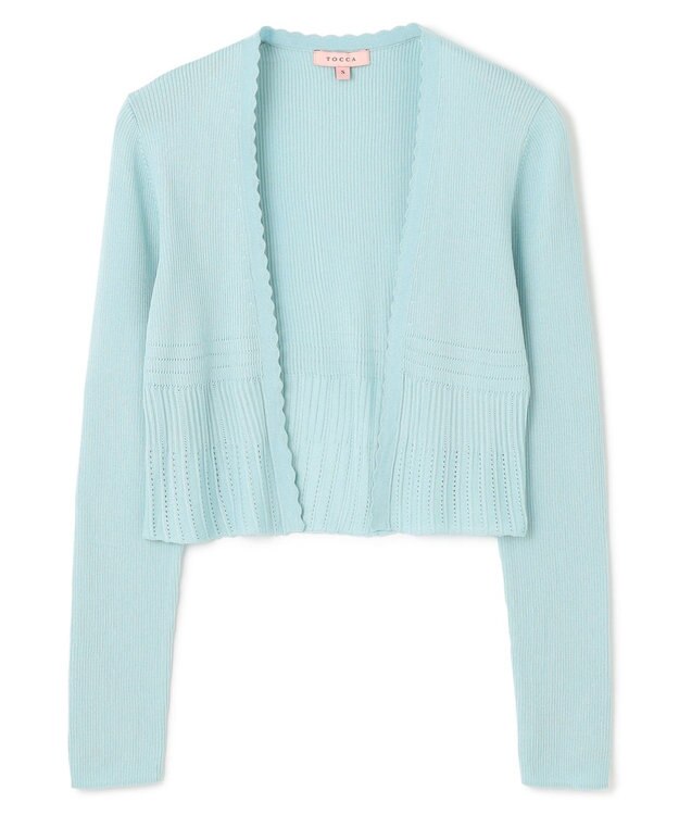 TOCCA EYELET AJISAI BOLERO ボレロ ライトブルー系