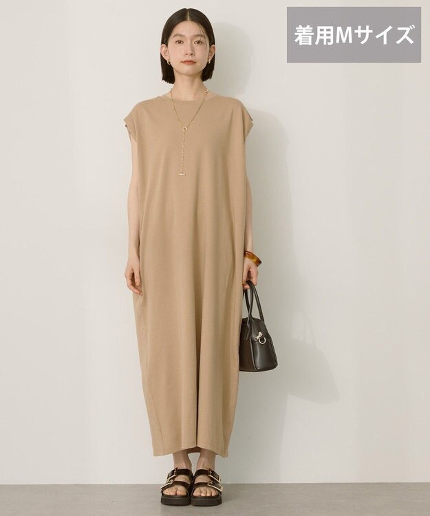 AMERICAN HOLIC 【選べる丈】ショルダータックワンピース Mocha