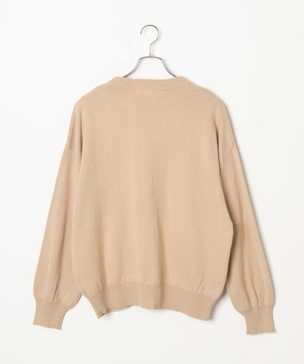 WEGO 【SCHOOL ITEM】ハイゲージスクールカーディガン ベージュ