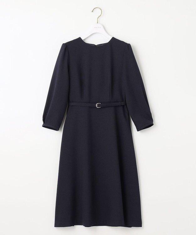 ANY SIS S 【低身長企画】レディフレア ワンピース ネイビー系
