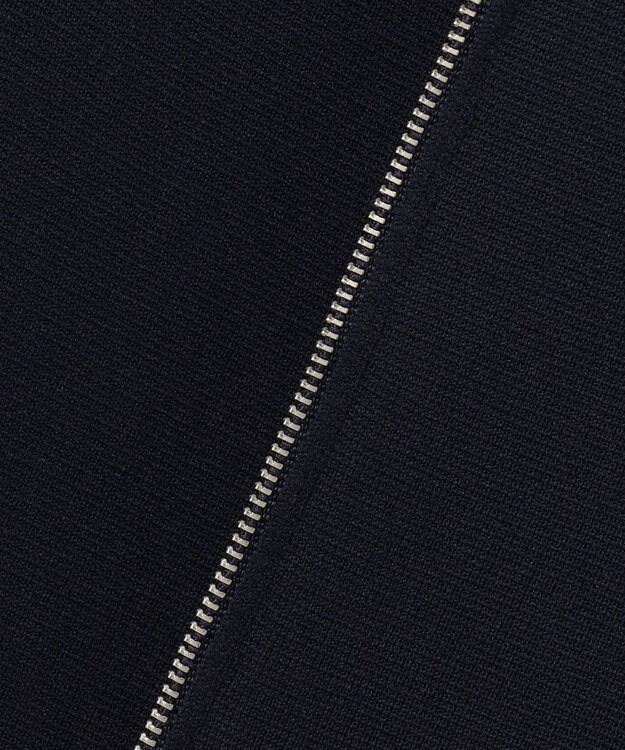 UNFILO BEAUTY FORM KNIT ZIPジレ ネイビー