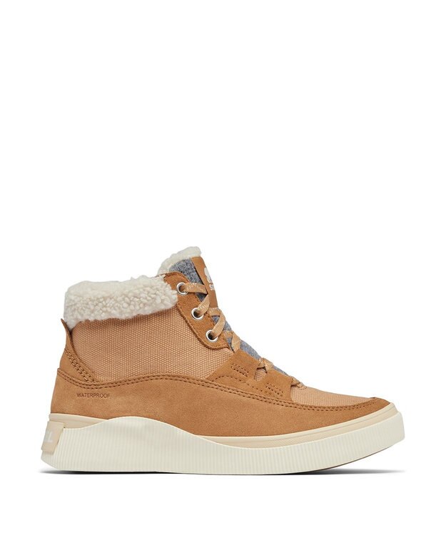 SOREL アウトアンドアバウト4 ミッドスニーカー　ウォータープルーフ Tawny Buff, Honey White