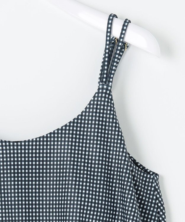 ANY SIS 【3SET】フレア スイムウェア ギンガム×ブラック