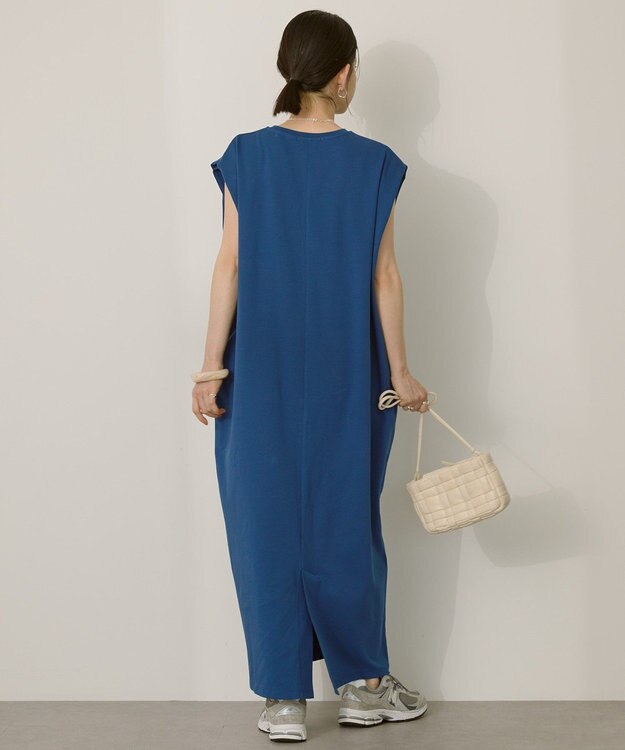 AMERICAN HOLIC 【選べる丈】ショルダータックワンピース Navy