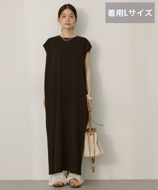 AMERICAN HOLIC 【選べる丈】ショルダータックワンピース Black