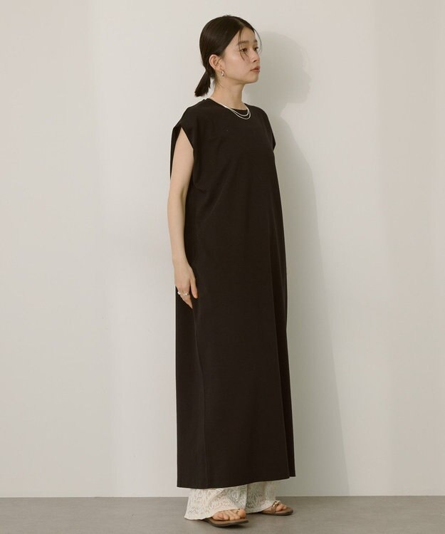 AMERICAN HOLIC 【選べる丈】ショルダータックワンピース Black