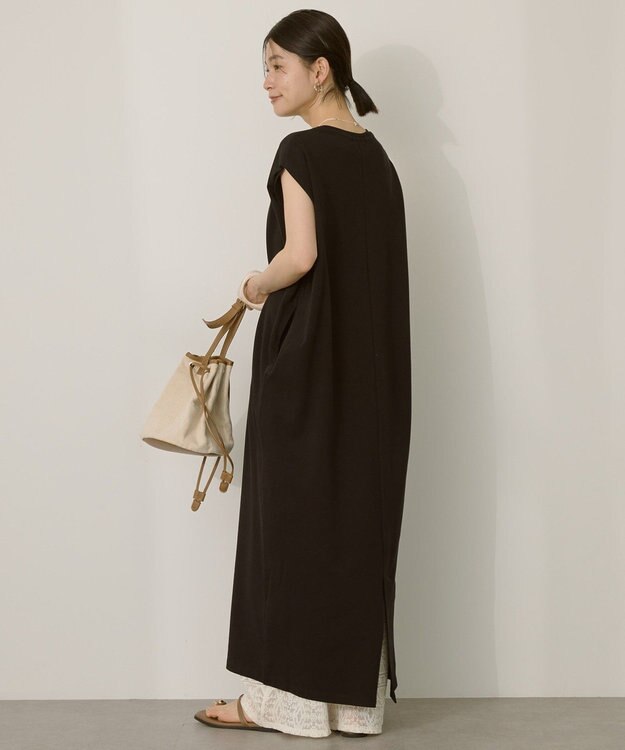 AMERICAN HOLIC 【選べる丈】ショルダータックワンピース Black