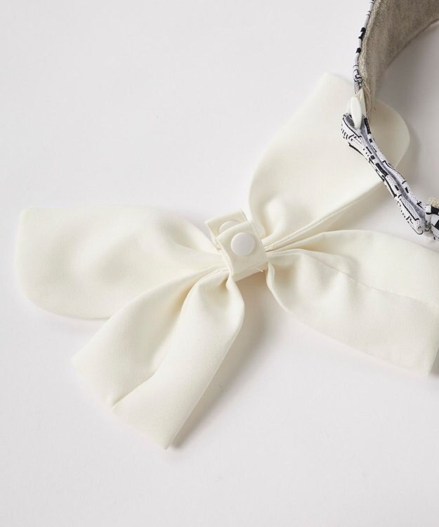 FILA GOLF／marie claire 【FILA GOLF】取り外し可能リボン付きサンバイザー ホワイト