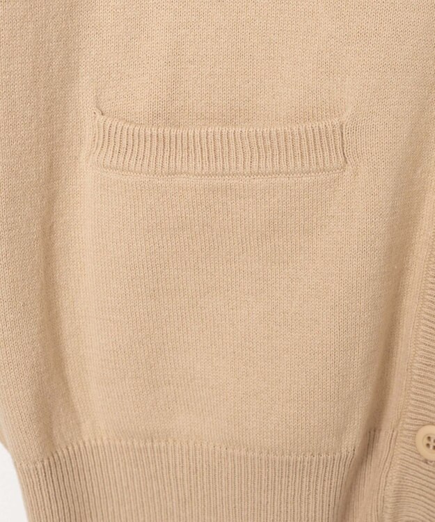 WEGO 【SCHOOL ITEM】ハイゲージスクールカーディガン ベージュ