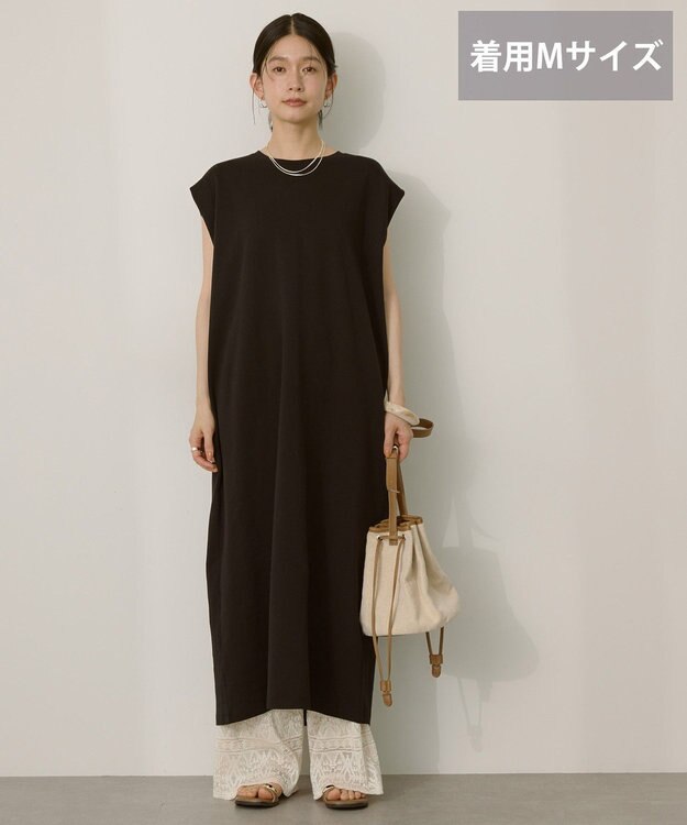 AMERICAN HOLIC 【選べる丈】ショルダータックワンピース Black
