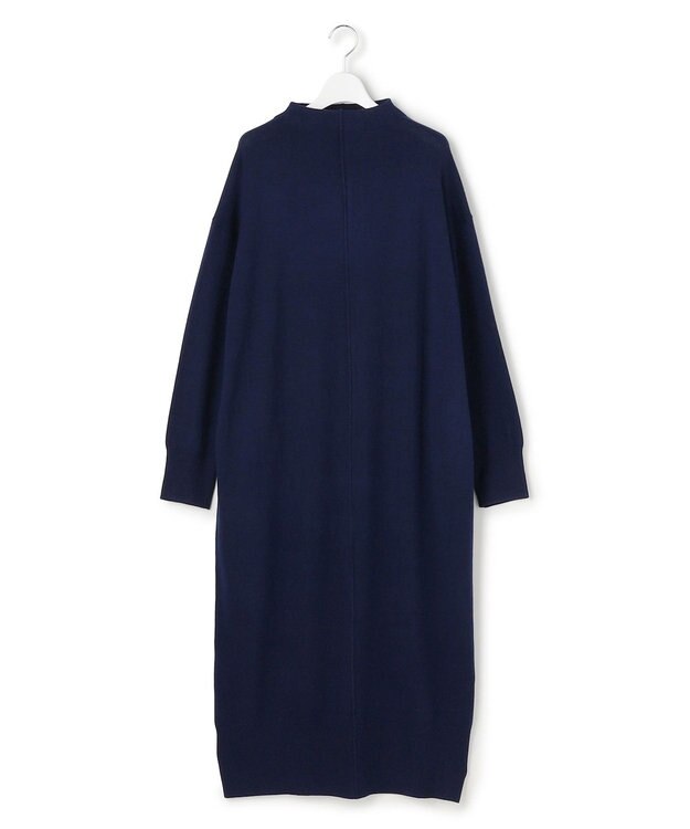 J.PRESS YORK STREET 【WOMEN】ボトルネックニット ワンピース ネイビー系