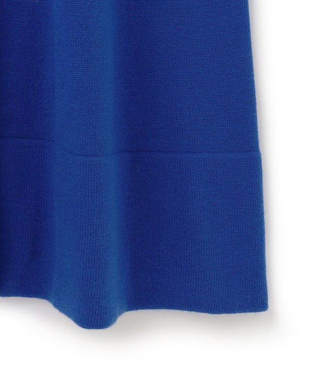 J.PRESS YORK STREET 【WOMEN】ANTI PILLING WOOL Aラインニットワンピース ブルー系