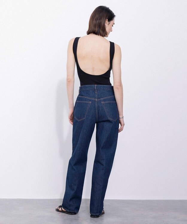 NAVE 【Nave　洗える】デニム センタープレスパンツ ネイビー系