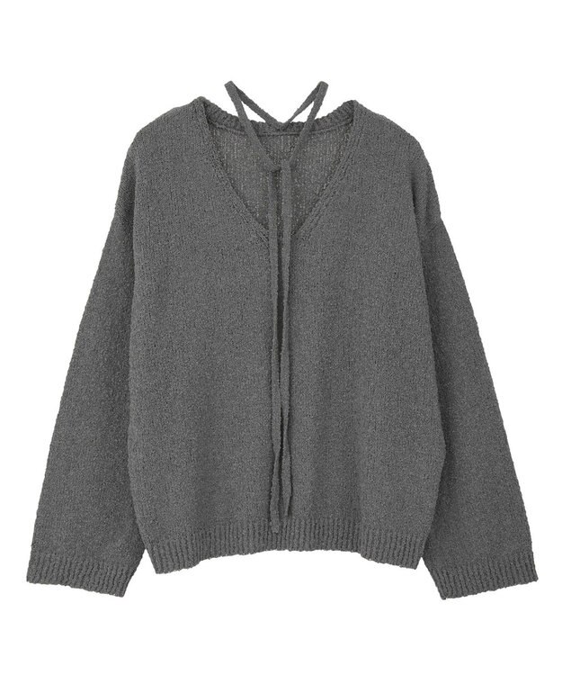 CRAFT STANDARD BOUTIQUE ファンシーヤーンVネックプルオーバー Gray