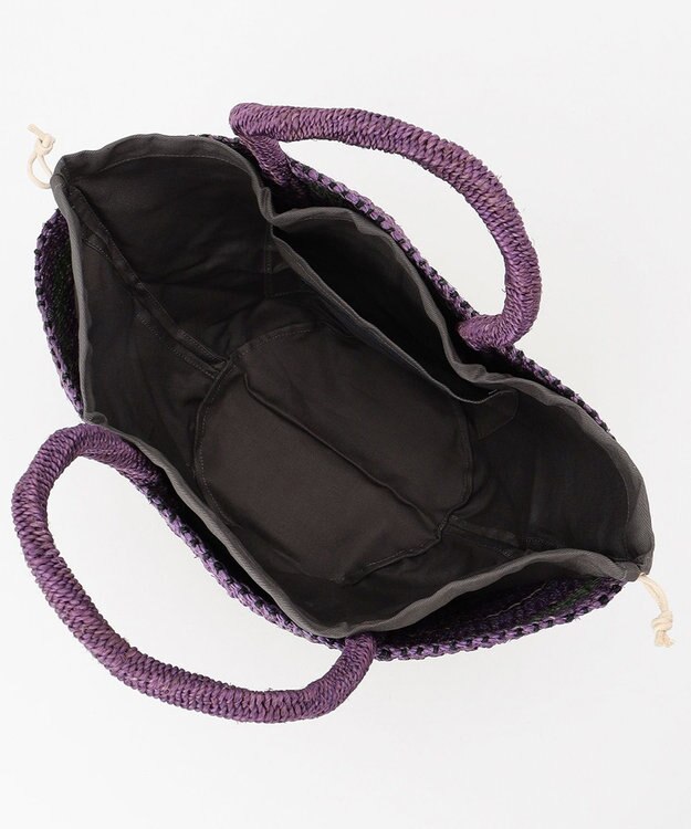 ONWARD CROSSET SELECT 【VIOLAd’ORO】MIRO アバカカラーボーダーバッグ S purple×yellow