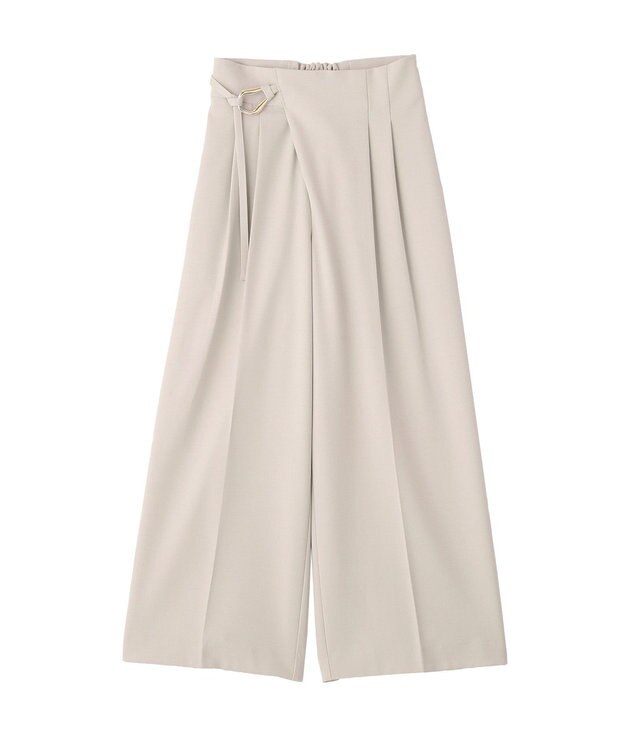 YECCA VECCA メタルベルトワイドパンツ Light Beige