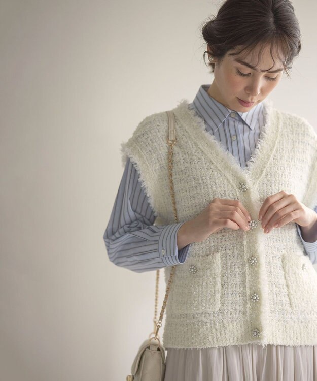 組曲 コットンシャーティング ベーシックシャツ サックスブルー系1