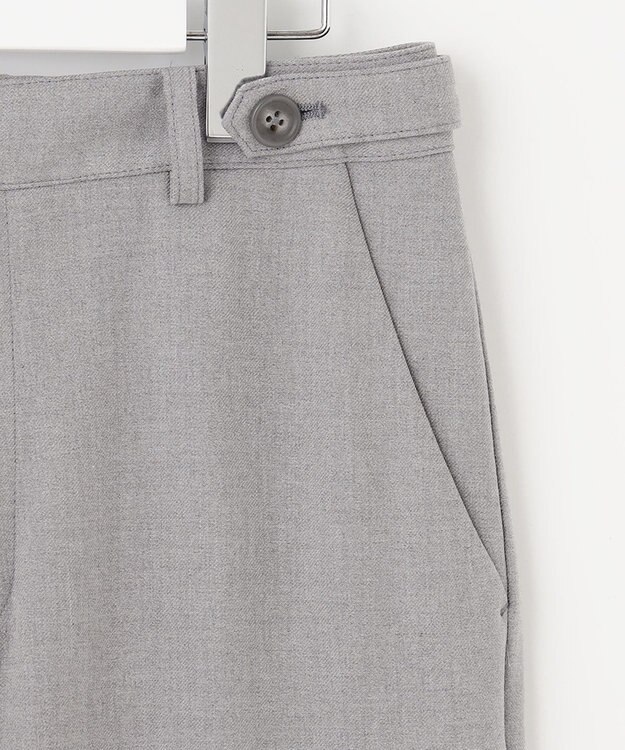 J.PRESS LADIES 【洗える】2way thermoサキソニー テーパード パンツ ライトグレー系