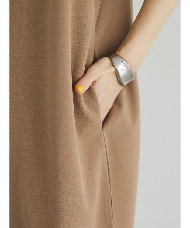 CRAFT STANDARD BOUTIQUE カットジョーゼットベスト Mocha