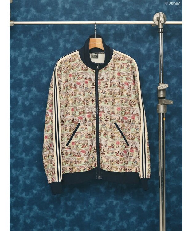 AMERICAN HOLIC Disney/総柄トラックジャケット Navy