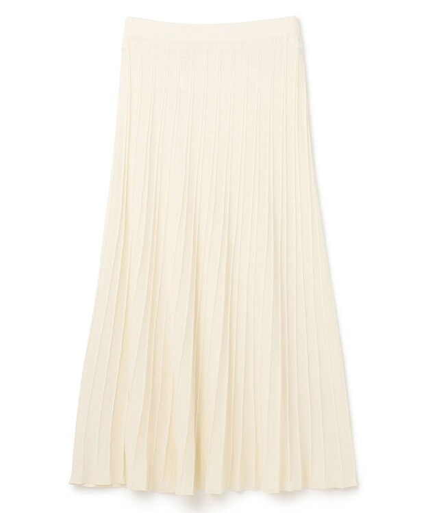 BEIGE， 【WEB限定】 MONSTERA / ニットスカート Ecru