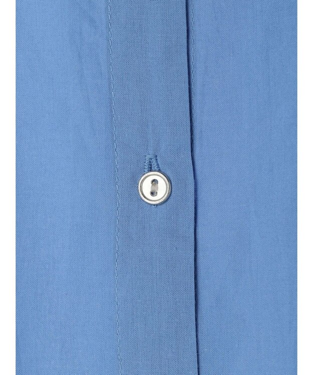 CRAFT STANDARD BOUTIQUE インド綿Ａラインシャツワンピース Sax