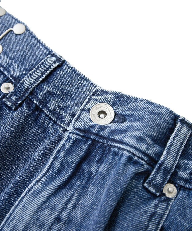 Green Parks ・ＳＵＧＡＲ　ＳＰＯＯＮ　タックデニムワイドパンツ Indigo