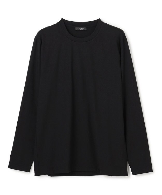 JOSEPH HOMME ハイゲージベアスムース　クルーネック長袖Ｔシャツ ブラック系