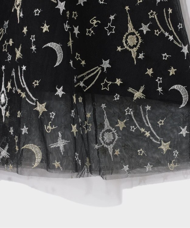 GRACE CONTINENTAL スペースembチュールドレス ブラック