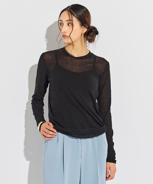 BEIGE， SORE / クルーネックカットソー Black