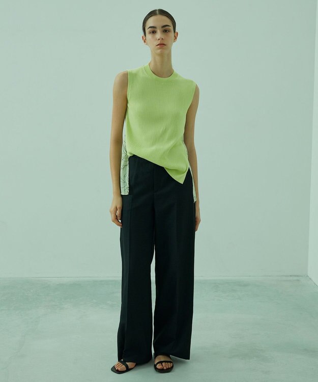 BEIGE， GINGKO / ドッキングニット Lime