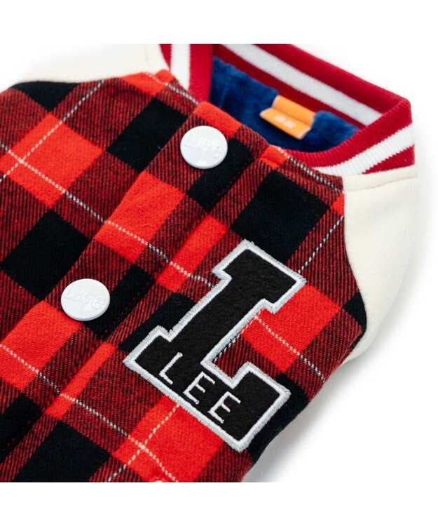 PET PARADISE Ｌｅｅ スタジャン 《チェック》 小型犬 レッド×ブラック