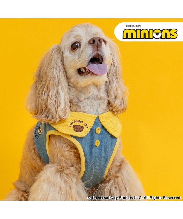 PET PARADISE ミニオン ベストハーネス ＳＭ ライトインディゴブルー×イエロー