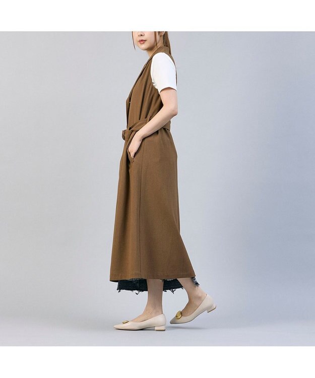 MODE ET JACOMO <MODE ET JACOMO>メタルフラットパンプス アイボリー