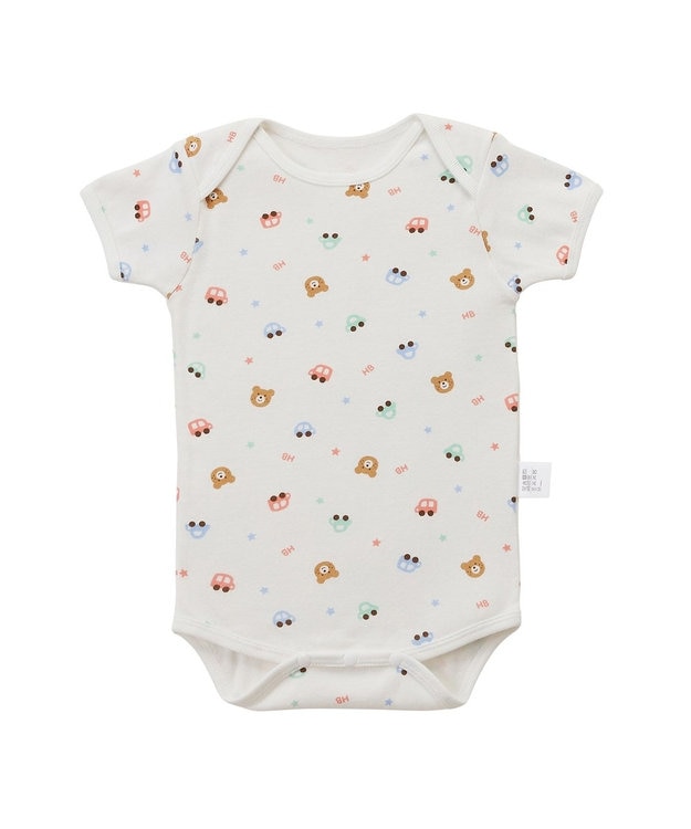 MIKI HOUSE HOT BISCUITS 【70-80cm】 半袖ボディシャツ(かぶり仕様) グリーン