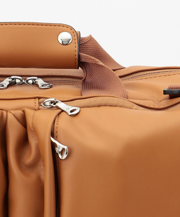 UNBILLION Otias スムースタイプ合皮ビジカジ３WAYバッグ キャメル