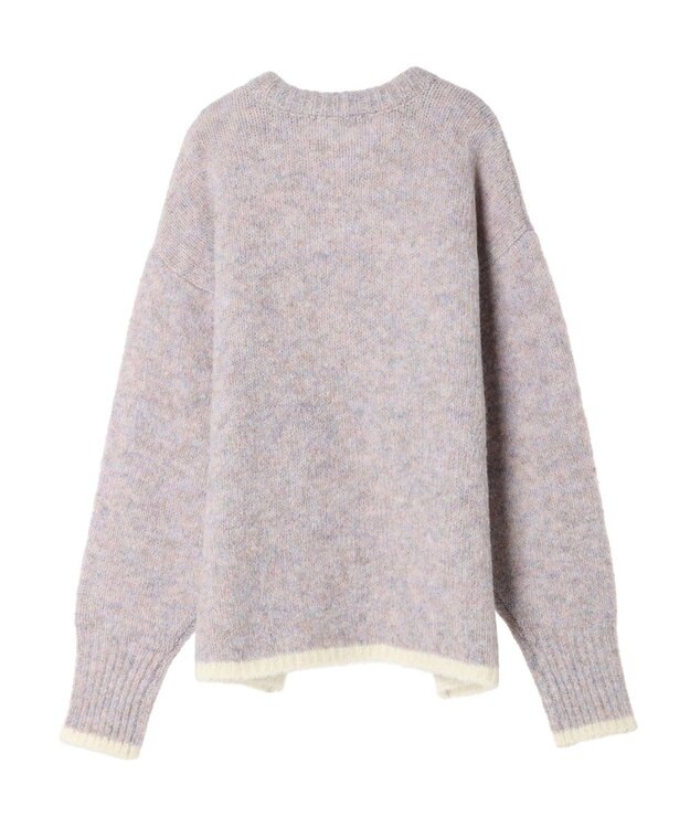 Green Parks フェアリーＭｉｘライン入りプルオーバー Purple