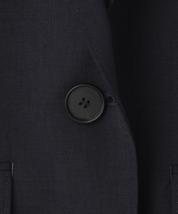 ICB 【洗える】レーヨンライクトロ テーラードジャケット ネイビー系