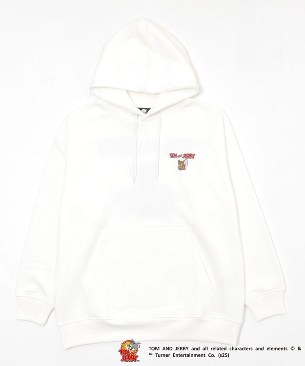 WEGO 【ユニセックス着用ITEM/25年秋冬新作】TOMandJERRYグラフィックプルオーバー ホワイト