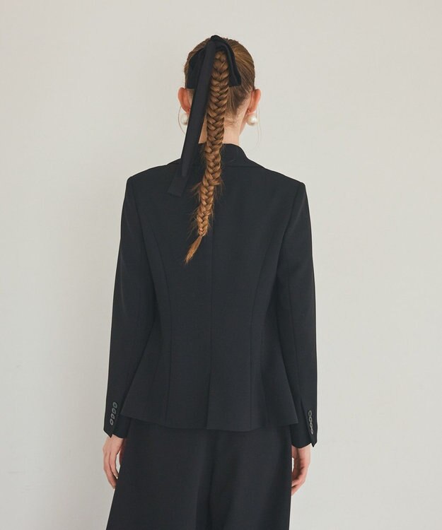 GRACE CONTINENTAL トリアセコンシャスジャケット ブラック