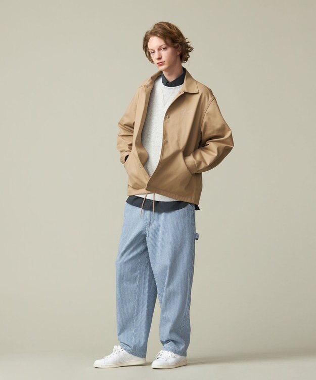 J.PRESS YORK STREET 【UNISEX】裏毛クルーネックトレーナー ライトグレー系