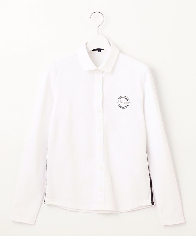 23区GOLF 【WOMEN】【UVケア】カラーシャツ ホワイト系