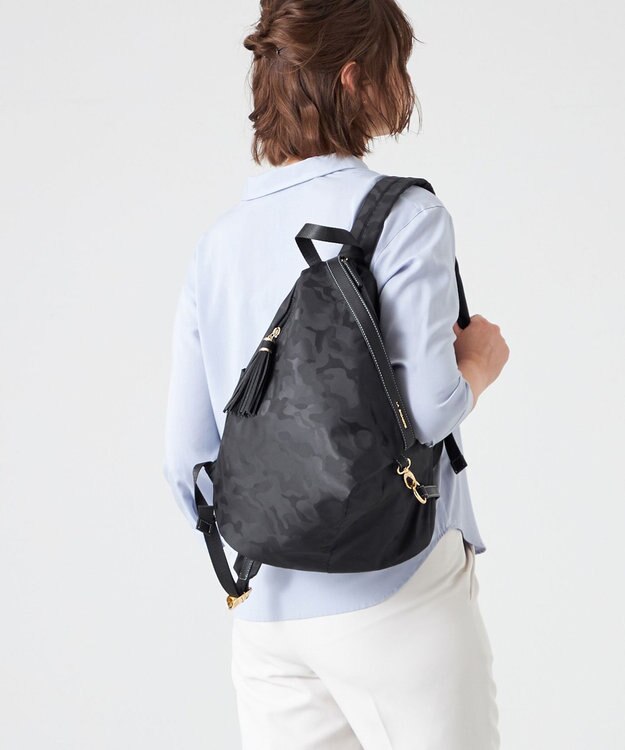 LA BAGAGERIE ジャカードスマートリュックサック ブラック