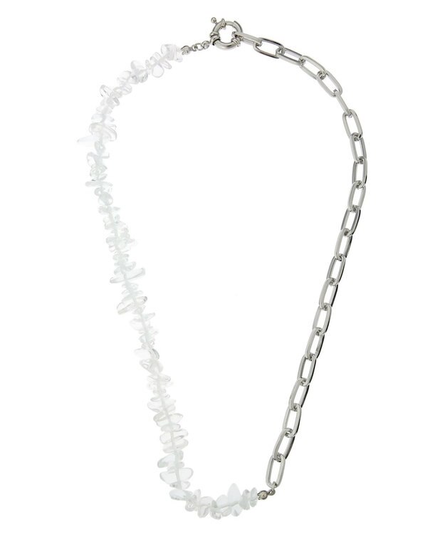 Green Parks ｅｖｅｒｙ　ｗａｌｋ．天然石ボリュームショートネックレス Silver