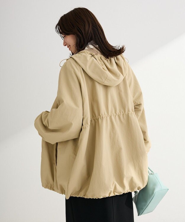 Green Parks 撥水加工ミディ丈マウンテンパーカー Beige